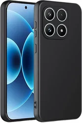 Xiaomi 17 Hoesje Dun TPU Back Cover Matte Zwart afbeelding