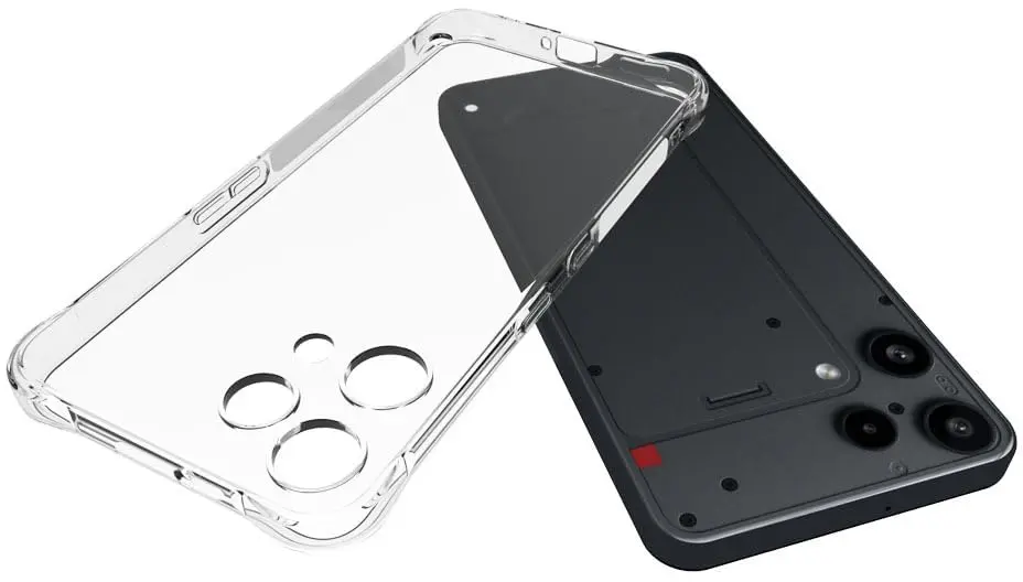 Nothing Phone (3a) Lite Hoesje Schokbestendig en Dun TPU Back Cover Transparant afbeelding 2