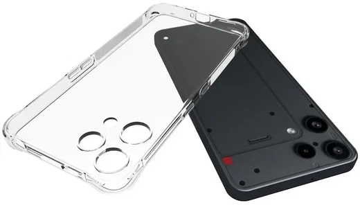 Nothing Phone (3a) Lite Hoesje Schokbestendig en Dun TPU Back Cover Transparant afbeelding 2