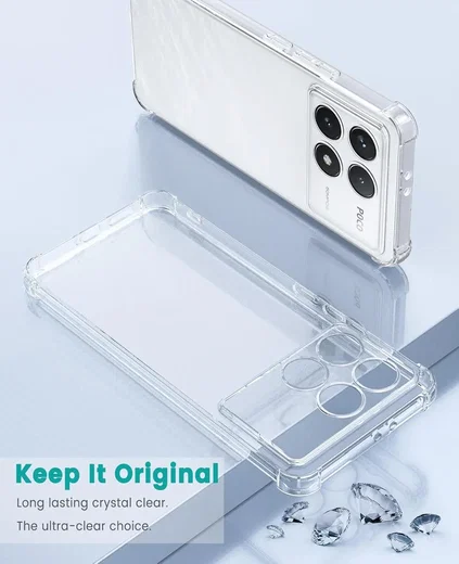 Xiaomi Poco F8 Ultra Hoesje Schokbestendig en Dun TPU Back Cover Transparant afbeelding 6
