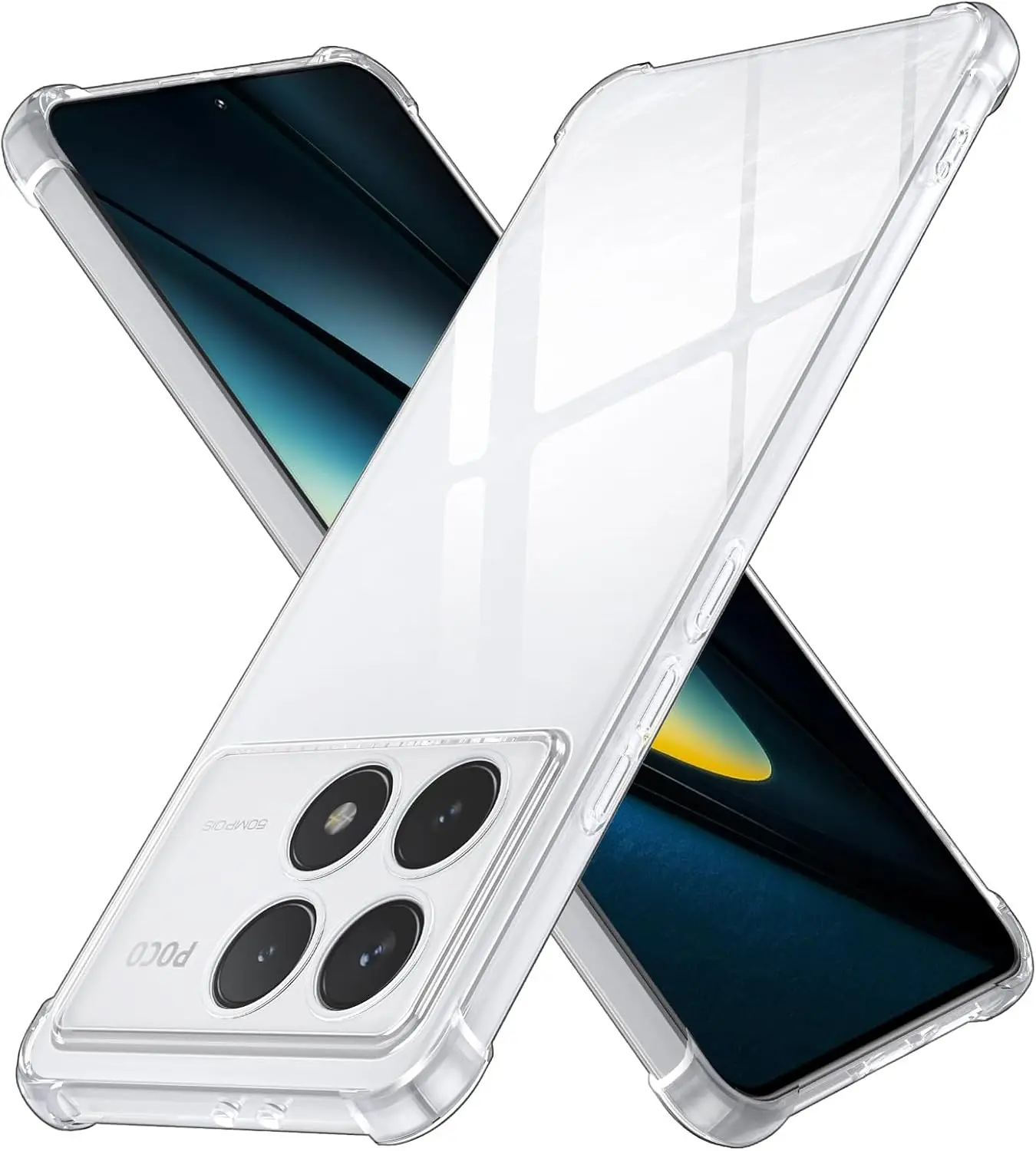 Xiaomi Poco F8 Ultra Hoesje Schokbestendig en Dun TPU Back Cover Transparant afbeelding 1
