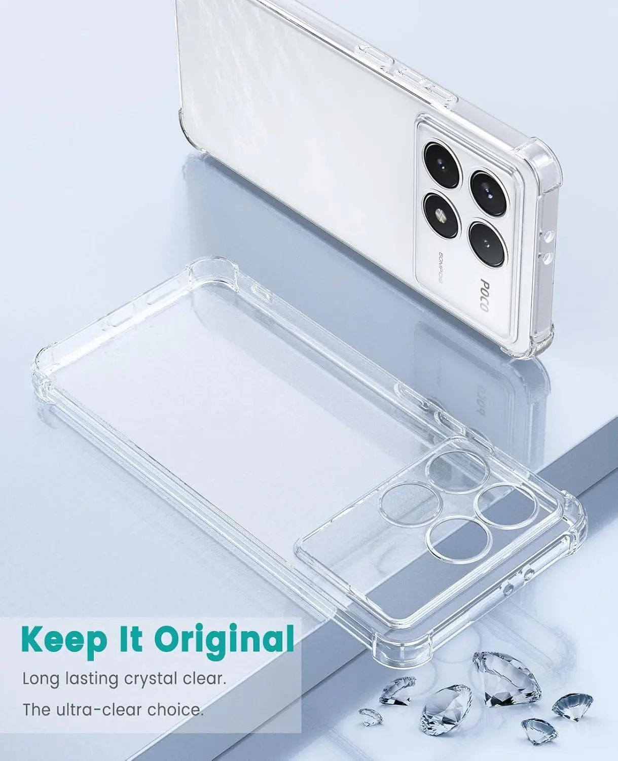 Xiaomi Poco F8 Pro Hoesje Schokbestendig en Dun TPU Back Cover Transparant afbeelding 6