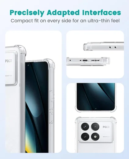 Xiaomi Poco F8 Pro Hoesje Schokbestendig en Dun TPU Back Cover Transparant afbeelding 7