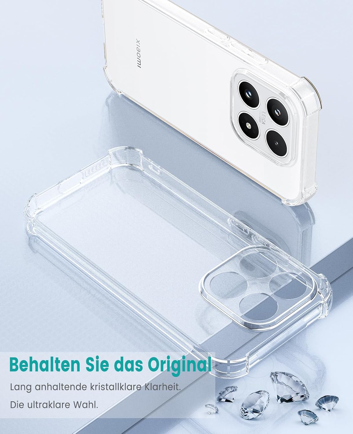 Xiaomi 17 Ultra Hoesje Schokbestendig en Dun TPU Back Cover Transparant afbeelding 4