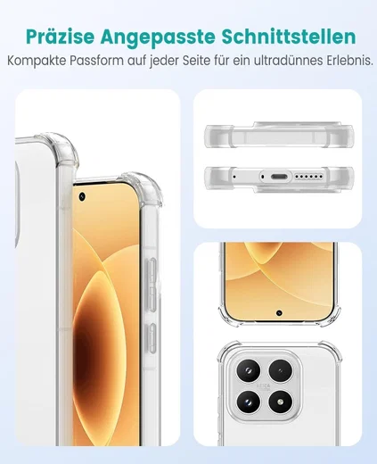 Xiaomi 17 Ultra Hoesje Schokbestendig en Dun TPU Back Cover Transparant afbeelding 2