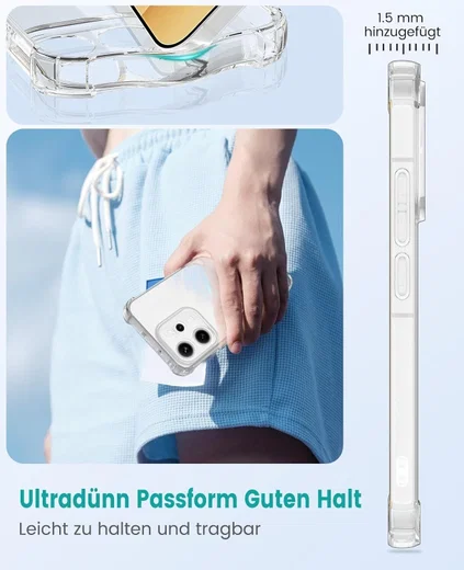 Xiaomi 17 Ultra Hoesje Schokbestendig en Dun TPU Back Cover Transparant afbeelding 7
