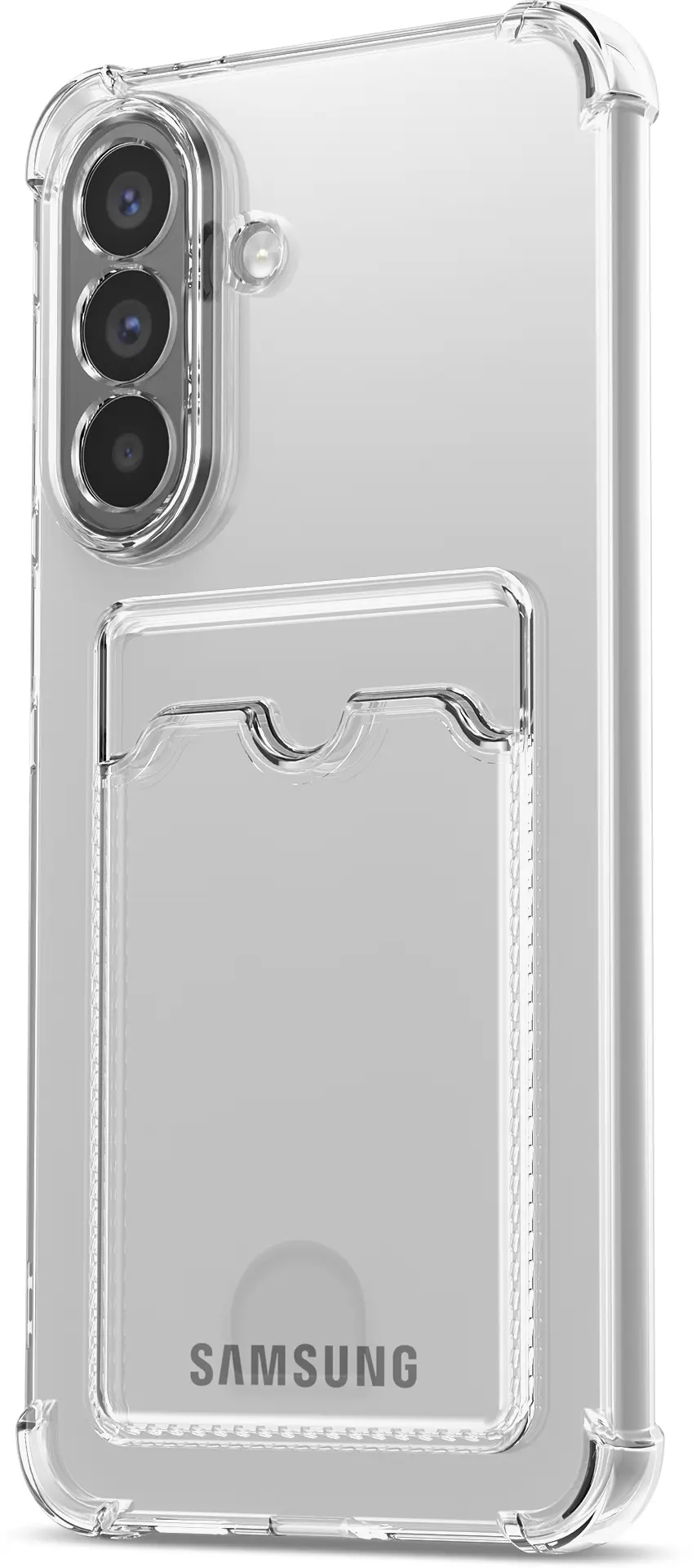 Samsung Galaxy A57 Hoesje Dun TPU met Pasjeshouder Back Cover Transparant afbeelding 5