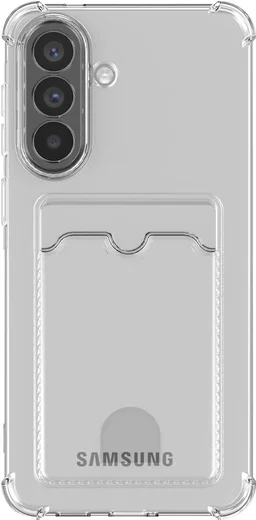 Samsung Galaxy A57 Hoesje Dun TPU met Pasjeshouder Back Cover Transparant afbeelding 10