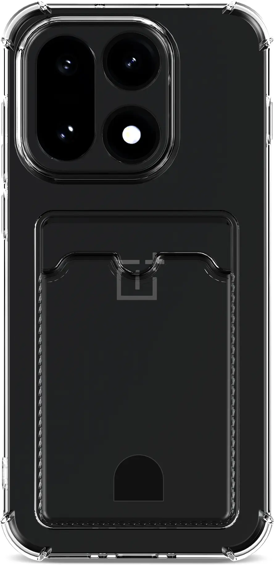 OnePlus 15 Hoesje Dun TPU met Pasjeshouder Back Cover Transparant afbeelding 3
