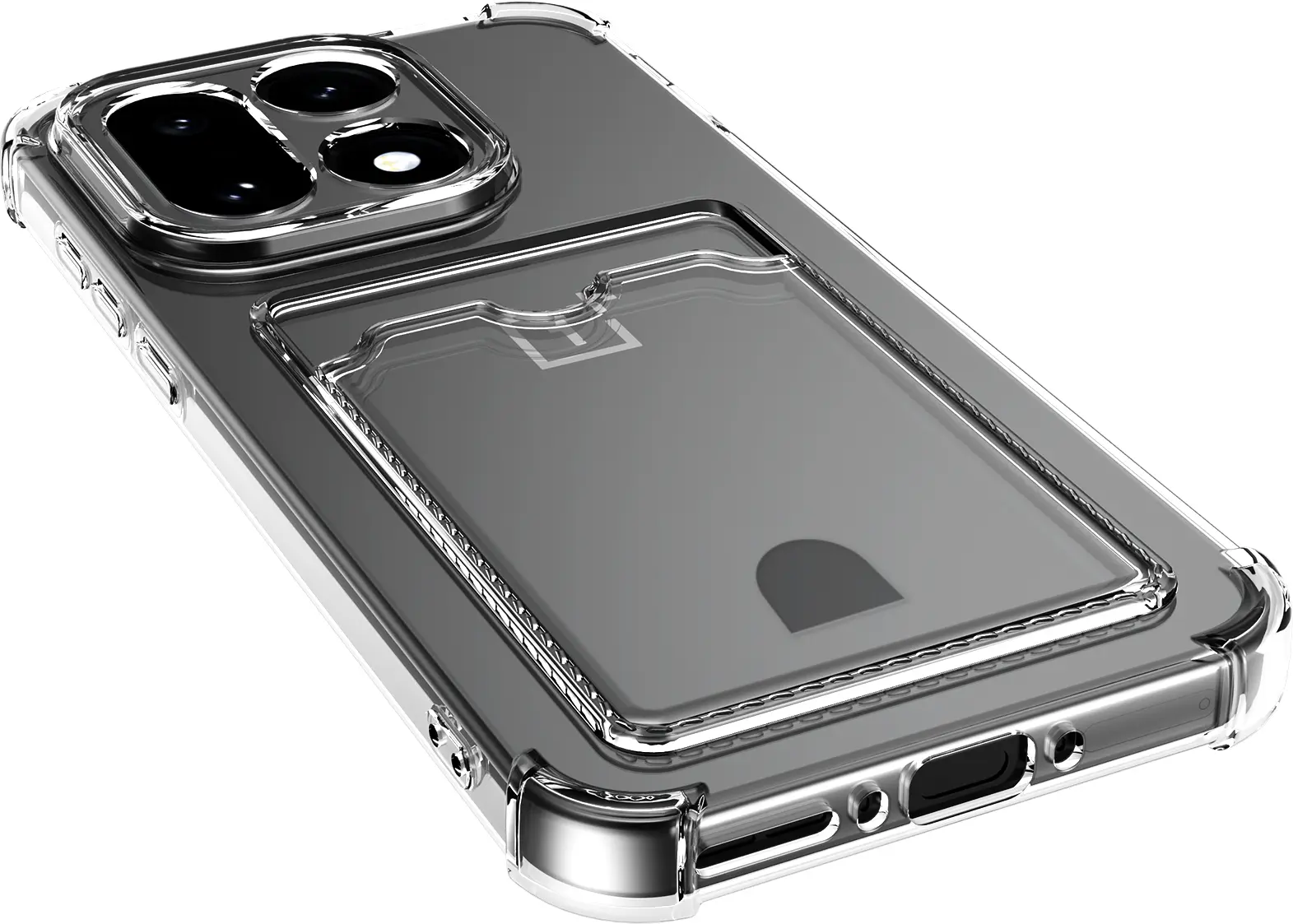 OnePlus 15 Hoesje Dun TPU met Pasjeshouder Back Cover Transparant afbeelding 7
