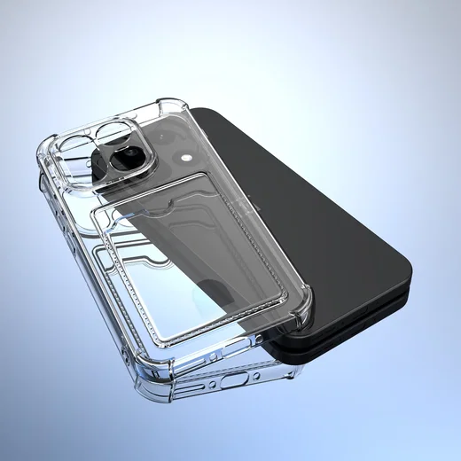 OnePlus 15 Hoesje Dun TPU met Pasjeshouder Back Cover Transparant afbeelding 8