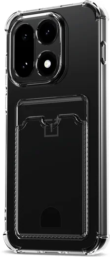 OnePlus 15 Hoesje Dun TPU met Pasjeshouder Back Cover Transparant afbeelding 5