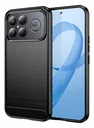 Xiaomi Poco F8 Ultra Hoesje Geborsteld TPU Flexibele Back Cover Zwart