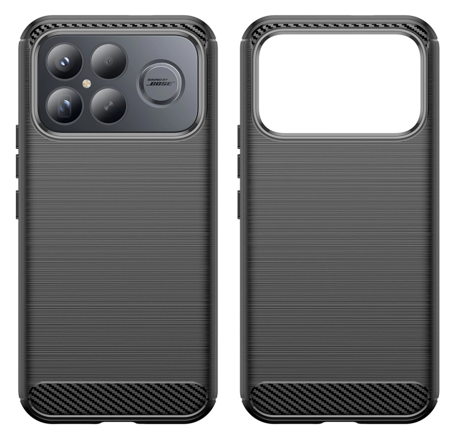 Xiaomi Poco F8 Ultra Hoesje Geborsteld TPU Flexibele Back Cover Zwart afbeelding 7