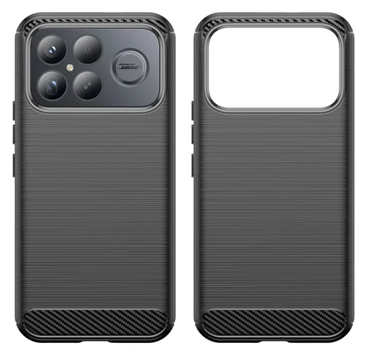 Xiaomi Poco F8 Ultra Hoesje Geborsteld TPU Flexibele Back Cover Zwart afbeelding 7