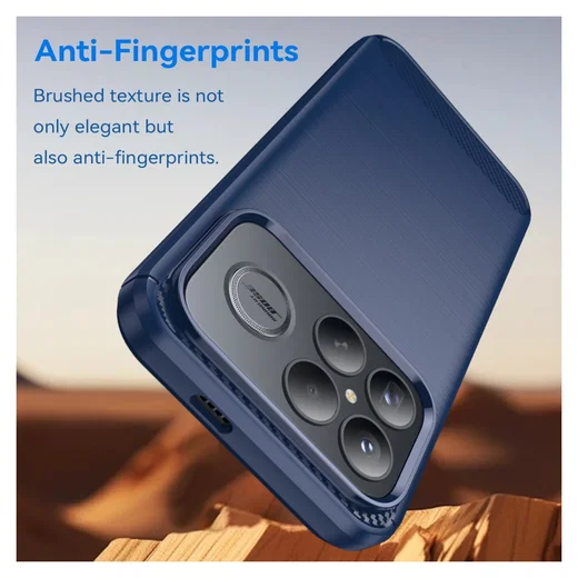 Xiaomi Poco F8 Ultra Hoesje Geborsteld TPU Flexibele Back Cover Blauw afbeelding 5