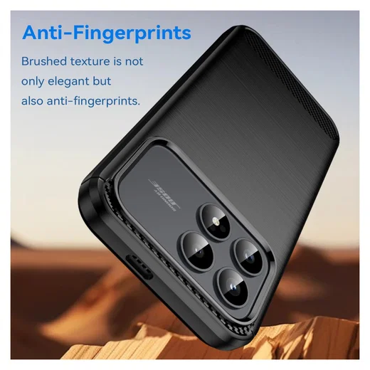 Xiaomi Poco F8 Pro Hoesje Geborsteld TPU Flexibele Back Cover Zwart afbeelding 5