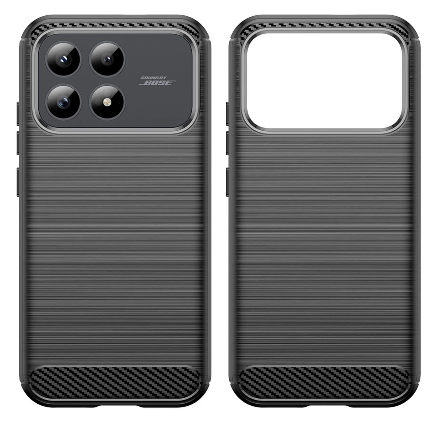 Xiaomi Poco F8 Pro Hoesje Geborsteld TPU Flexibele Back Cover Zwart afbeelding 7