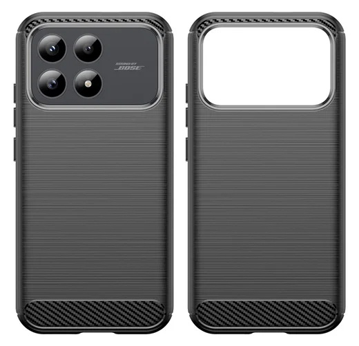 Xiaomi Poco F8 Pro Hoesje Geborsteld TPU Flexibele Back Cover Zwart afbeelding 7