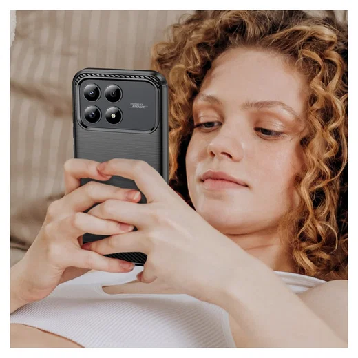Xiaomi Poco F8 Pro Hoesje Geborsteld TPU Flexibele Back Cover Zwart afbeelding 9