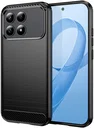 Xiaomi Poco F8 Pro Hoesje Geborsteld TPU Flexibele Back Cover Zwart