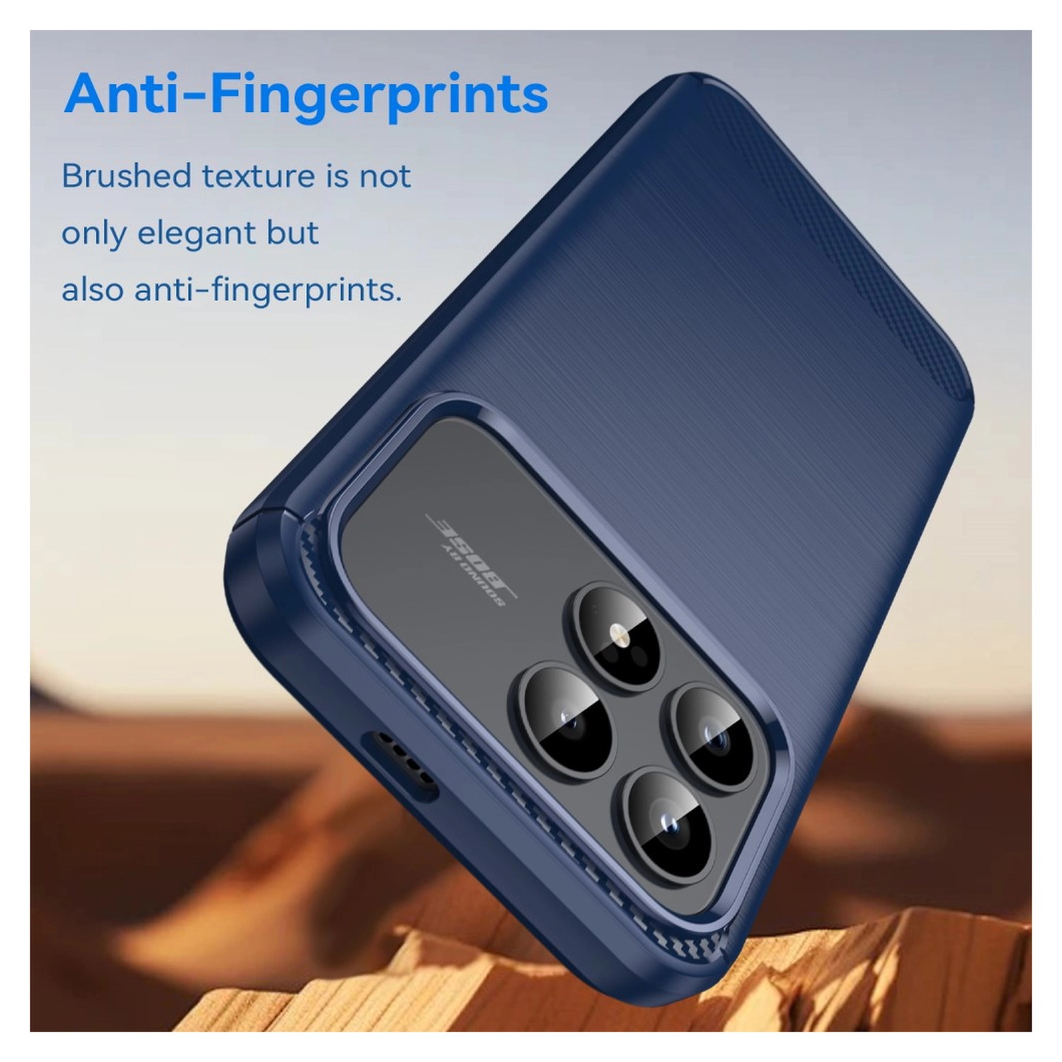 Xiaomi Poco F8 Pro Hoesje Geborsteld TPU Flexibele Back Cover Blauw afbeelding 5