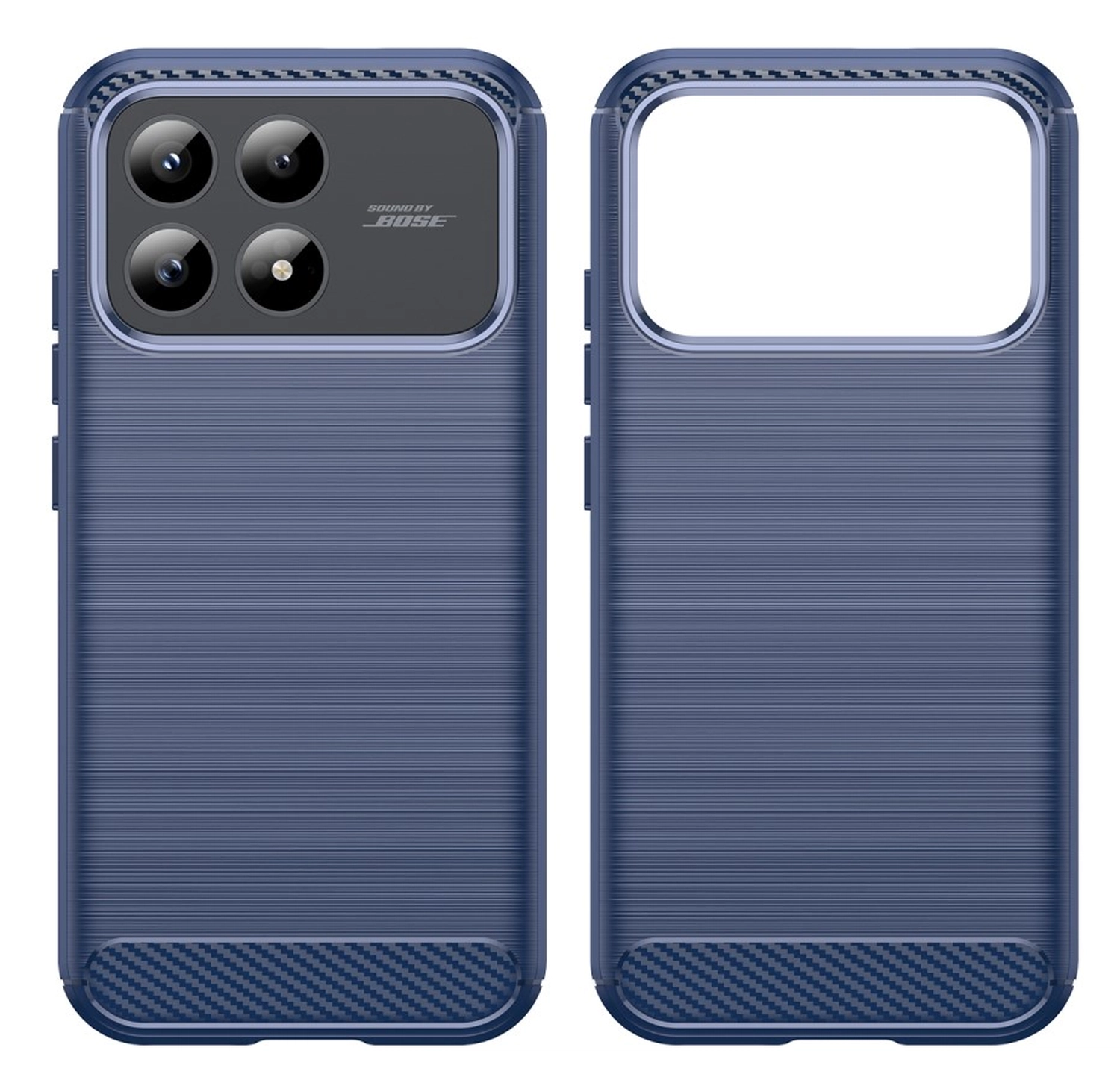 Xiaomi Poco F8 Pro Hoesje Geborsteld TPU Flexibele Back Cover Blauw afbeelding 6