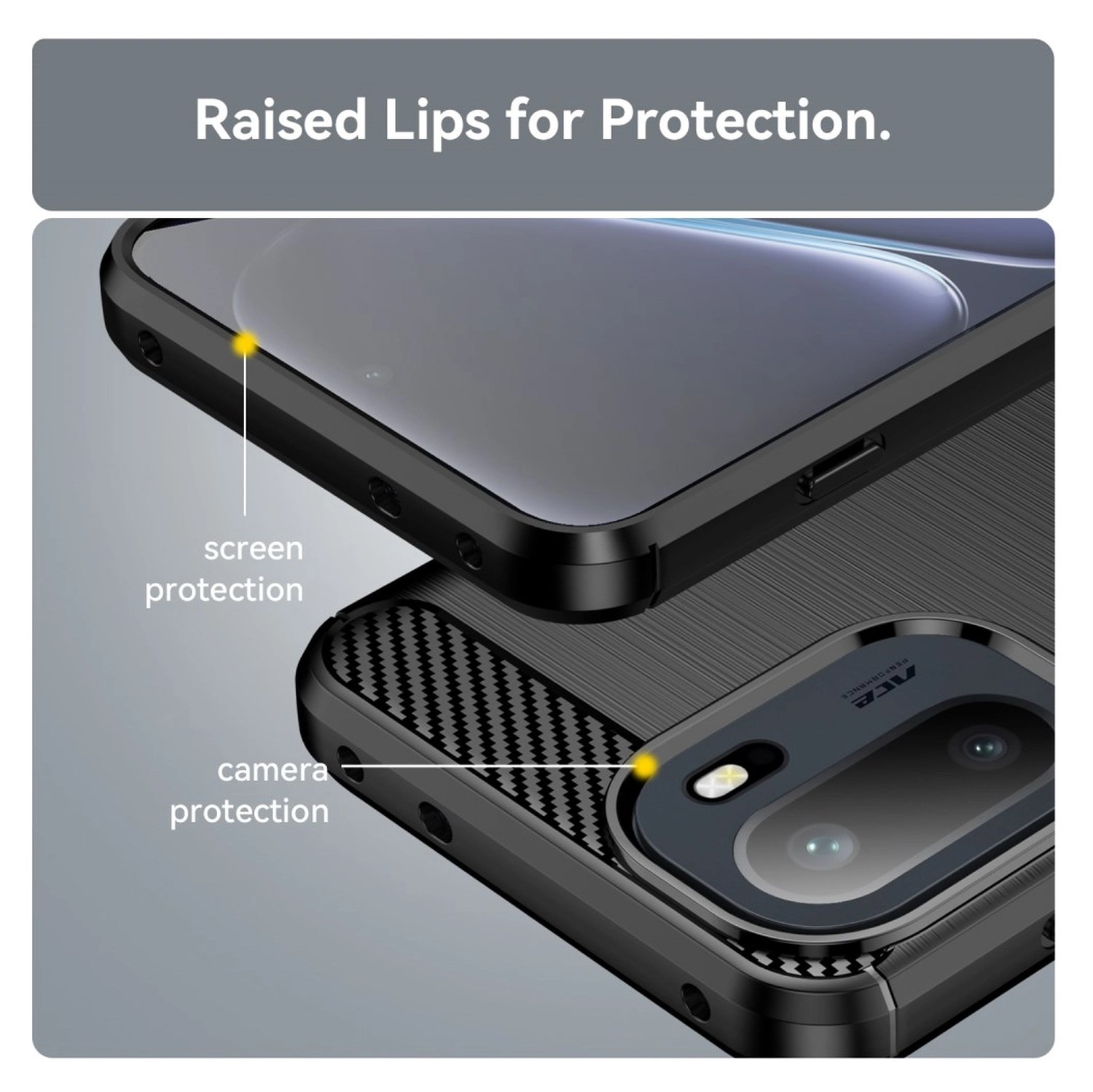 OnePlus 15R Hoesje Geborsteld TPU Flexibele Back Cover Zwart afbeelding 7