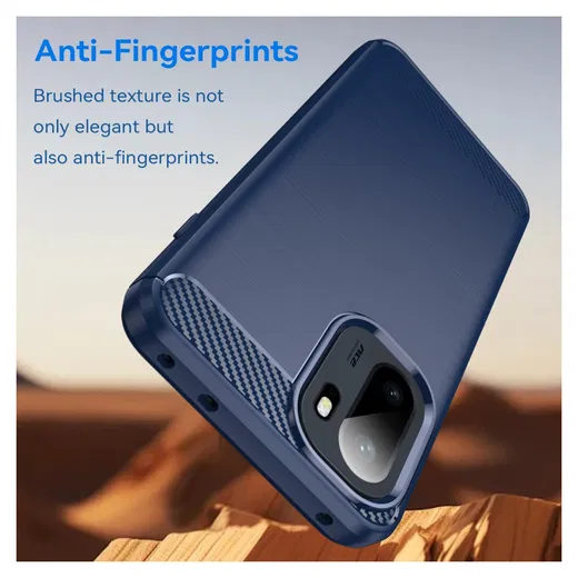 OnePlus 15R Hoesje Geborsteld TPU Flexibele Back Cover Blauw afbeelding 4