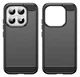 Xiaomi 17 Hoesje Geborsteld TPU Flexibele Back Cover Zwart afbeelding 2