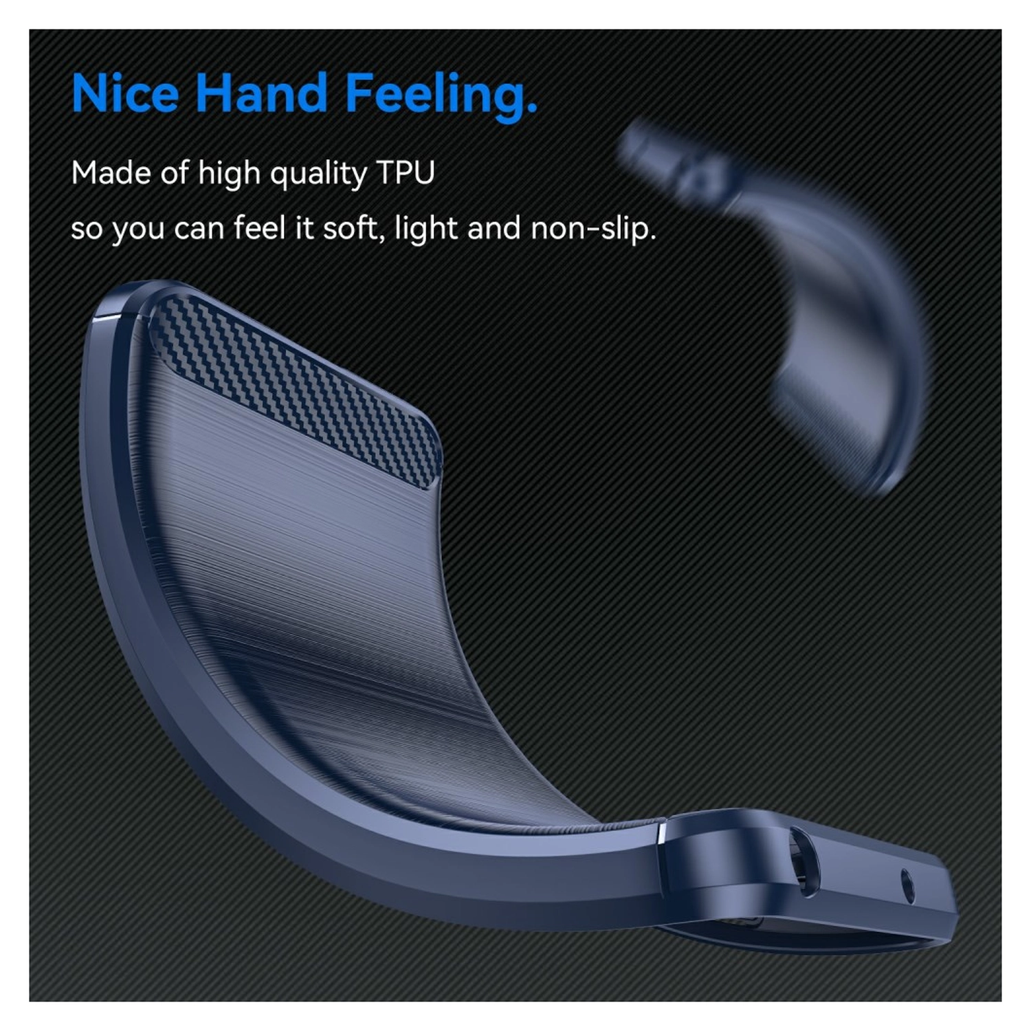 Xiaomi 17 Hoesje Geborsteld TPU Flexibele Back Cover Blauw afbeelding 5