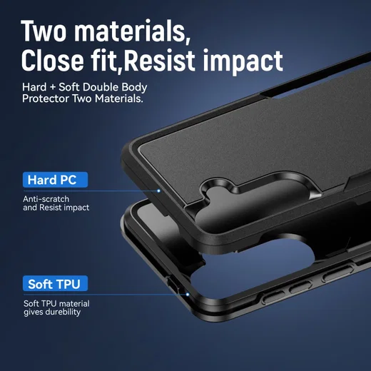 Samsung Galaxy S26 Hoesje Schokbestendige Hardcase Back Cover Zwart afbeelding 6