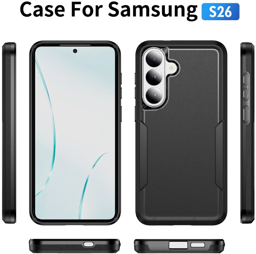 Samsung Galaxy S26 Hoesje Schokbestendige Hardcase Back Cover Zwart afbeelding 9