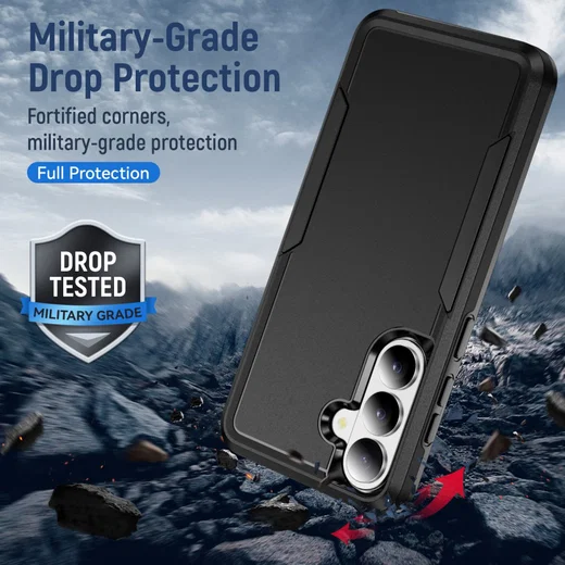 Samsung Galaxy S26 Hoesje Schokbestendige Hardcase Back Cover Zwart afbeelding 3
