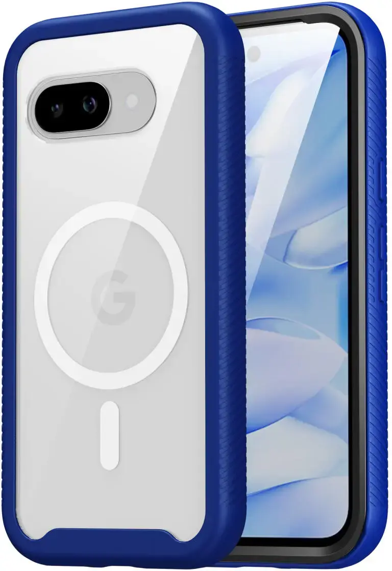 Google Pixel 10a Hoesje Full Protect 360° Cover met MagSafe / Qi2 Blauw afbeelding 4