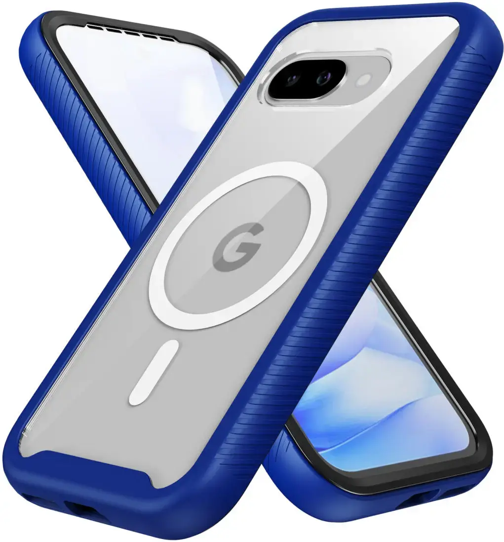 Google Pixel 10a Hoesje Full Protect 360° Cover met MagSafe / Qi2 Blauw afbeelding 3