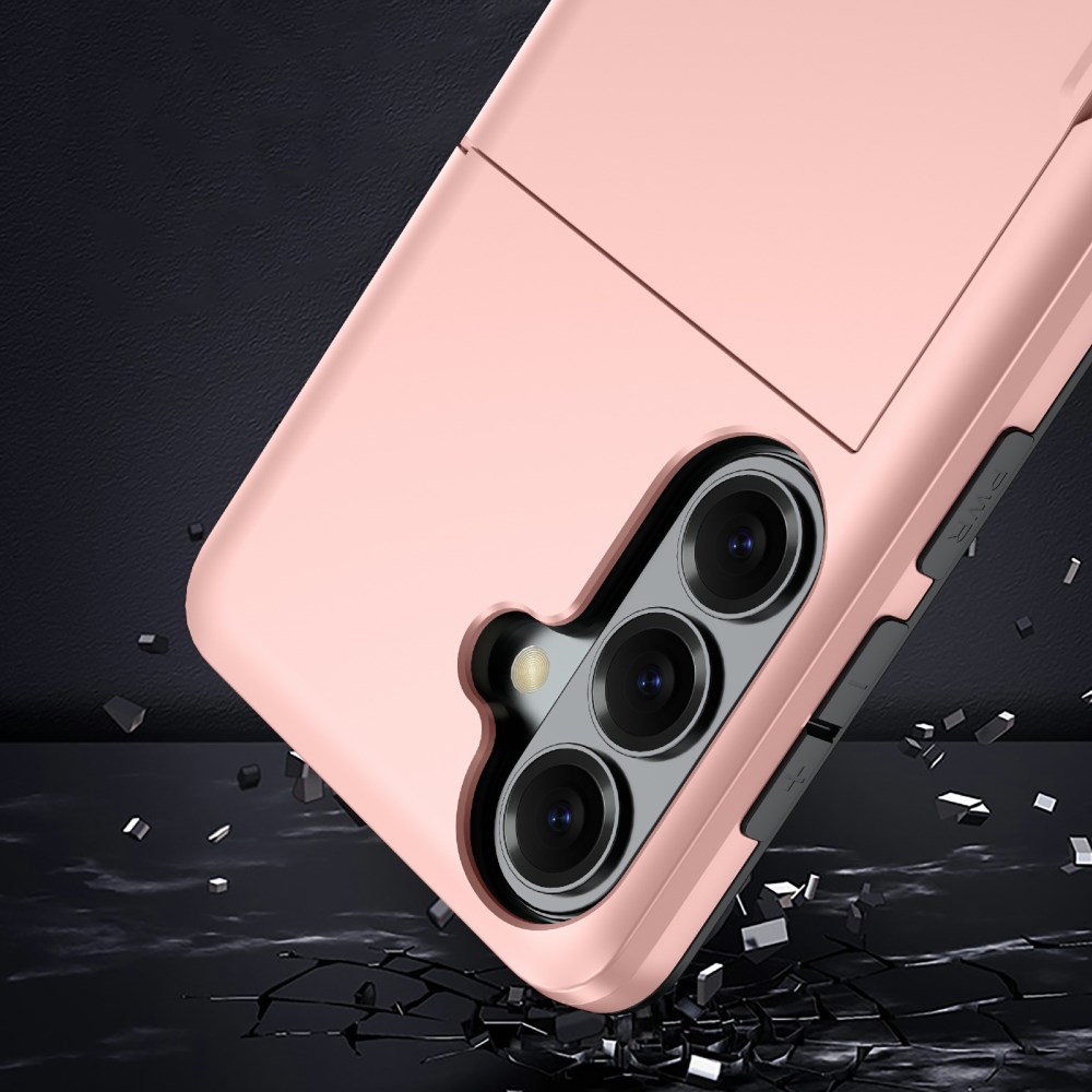 Samsung Galaxy A57 Hoesje met Slider Kaarthouder Back Cover Zwart afbeelding 9