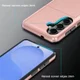 Samsung Galaxy A57 Hoesje met Slider Kaarthouder Back Cover Roze Goud afbeelding 7