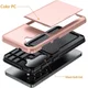 Samsung Galaxy A57 Hoesje met Slider Kaarthouder Back Cover Roze Goud afbeelding 6