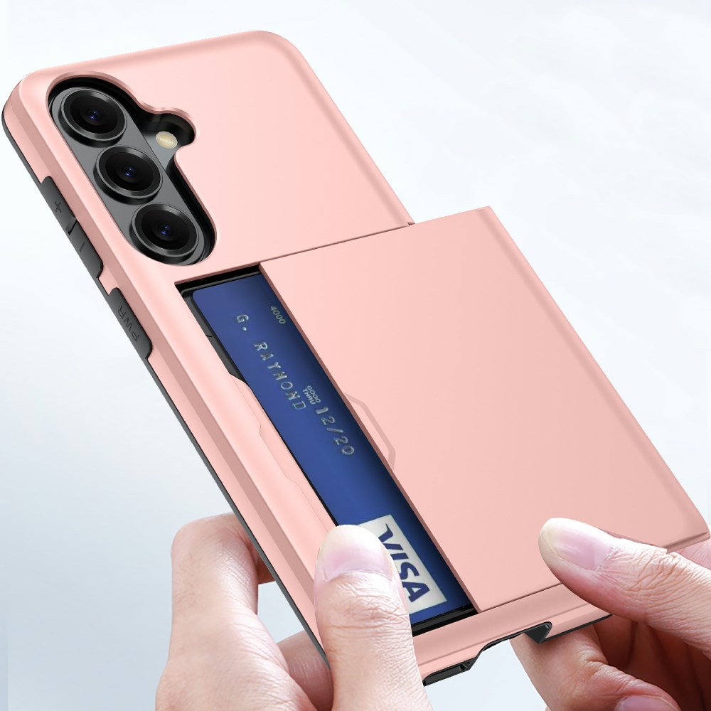 Samsung Galaxy A57 Hoesje met Slider Kaarthouder Back Cover Blauw afbeelding 8