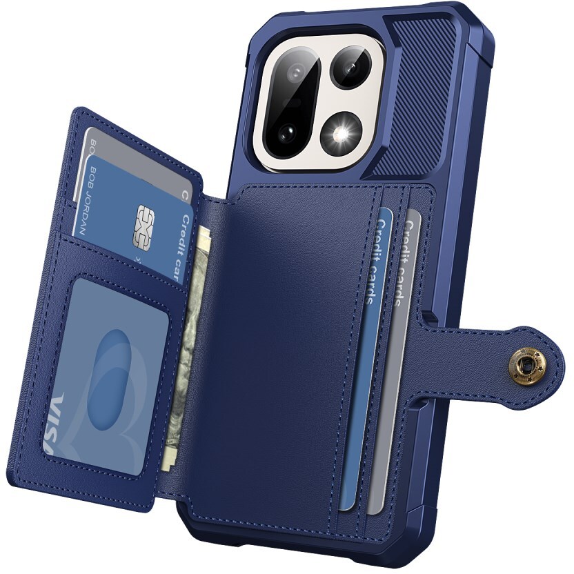 OnePlus 15 Hoesje 3-in-1 Pasjes Portemonnee Back Cover Blauw afbeelding 3