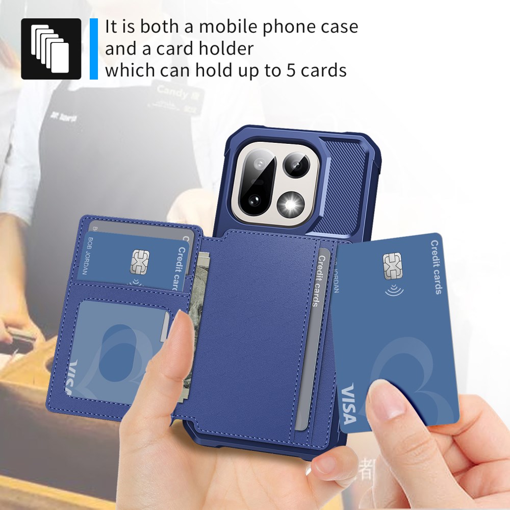 OnePlus 15 Hoesje 3-in-1 Pasjes Portemonnee Back Cover Blauw afbeelding 5