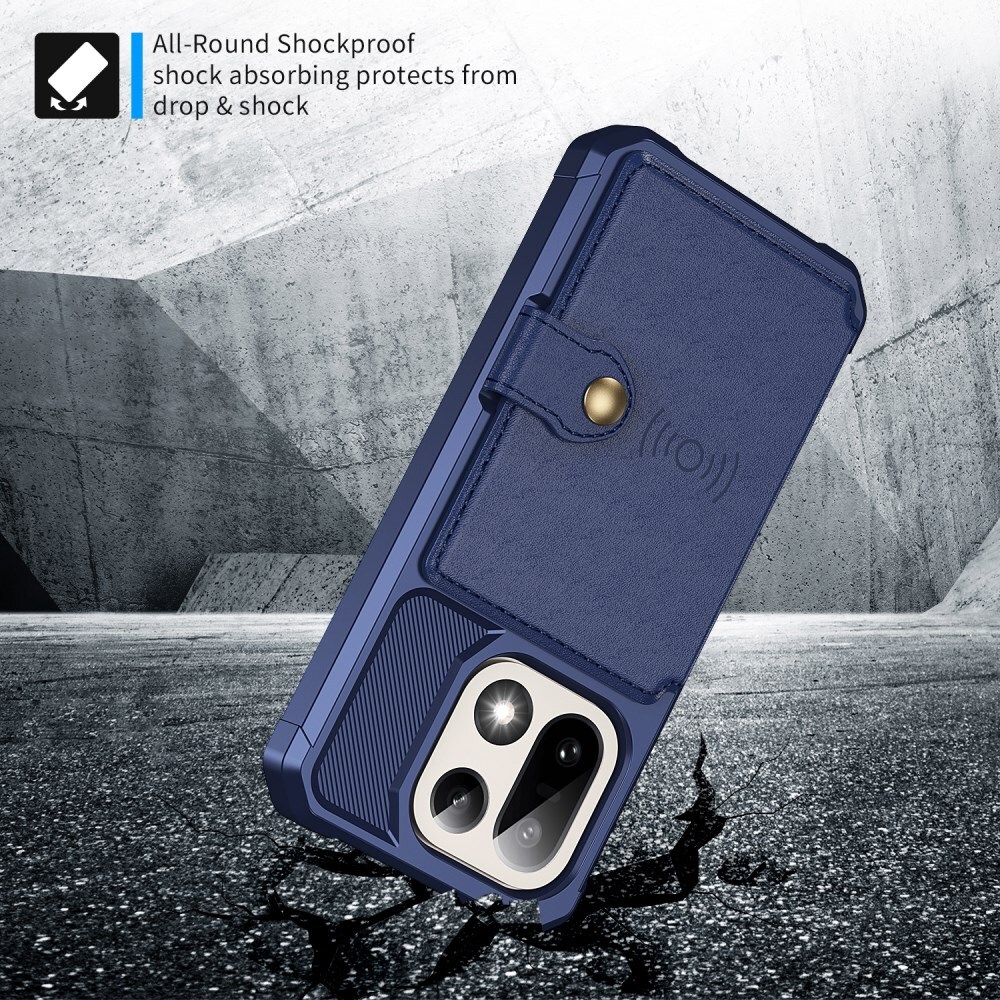 OnePlus 15 Hoesje 3-in-1 Pasjes Portemonnee Back Cover Blauw afbeelding 4