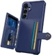 Samsung Galaxy S25 FE Hoesje 3-in-1 Pasjes Portemonnee Back Cover Blauw afbeelding 5