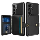 Samsung Galaxy S25 FE Hoesje 3-in-1 Pasjes Portemonnee Back Cover Zwart