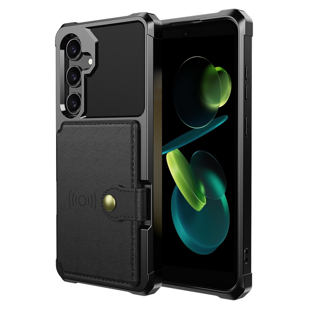 Samsung Galaxy S25 FE Hoesje 3-in-1 Pasjes Portemonnee Back Cover Zwart afbeelding 2