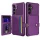 Samsung Galaxy S25 FE Hoesje 3-in-1 Pasjes Portemonnee Back Cover Paars
