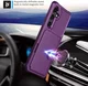 Samsung Galaxy S25 FE TPU Back Cover met Kunstleren Wallet Paars afbeelding 7