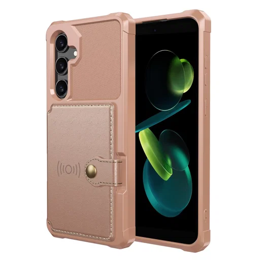 Samsung Galaxy S25 FE Hoesje 3-in-1 Pasjes Portemonnee Back Cover Roze afbeelding 2