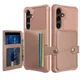 Samsung Galaxy S25 FE Hoesje 3-in-1 Pasjes Portemonnee Back Cover Roze